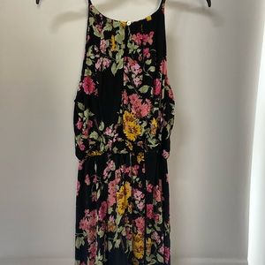Beautiful Floral print strap dress with elastic waist from franchescas.